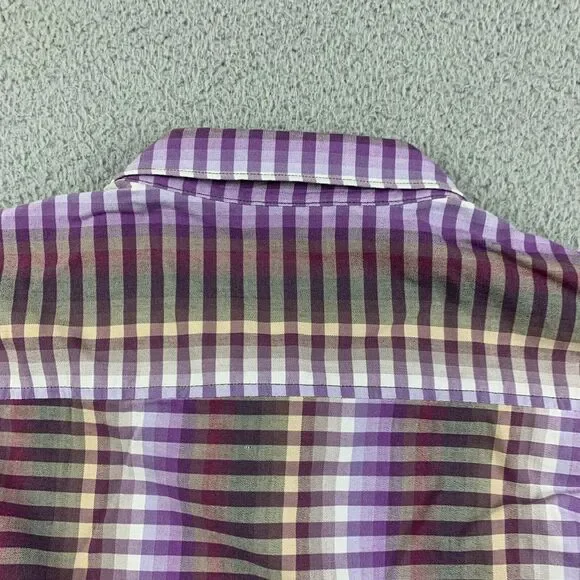 Tommy Bahama Shirt Mens Large Lavender Stripes Dress Long Sleeve‎ Stretch - Picture 5 of 14